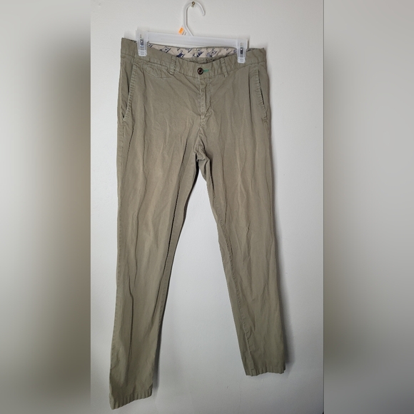 Poletti khaki cotton trousers - slim fit vintage sz 32 - Picture 1 of 13